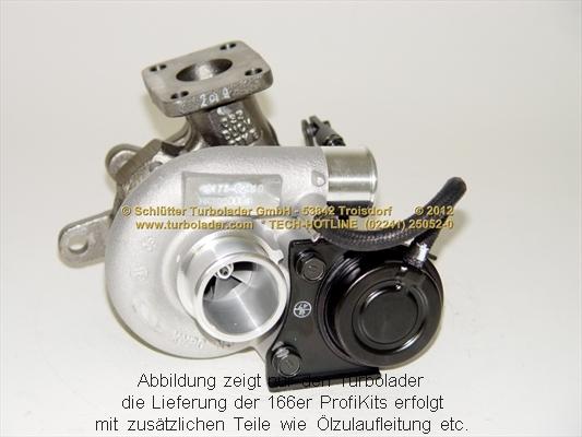 Schlütter Turbolader 166-00805 - Turbocompressore, Sovralimentazione autozon.pro