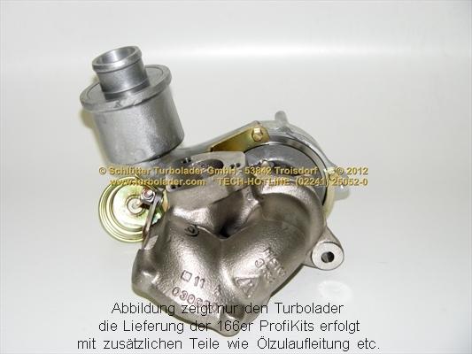 Schlütter Turbolader 166-01040 - Turbocompressore, Sovralimentazione autozon.pro