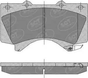 SCT-MANNOL SP 400 PR - Kit pastiglie freno, Freno a disco autozon.pro