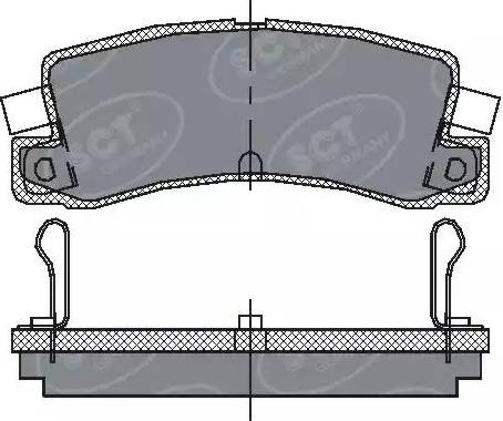 SCT-MANNOL SP 106 PR - Kit pastiglie freno, Freno a disco autozon.pro