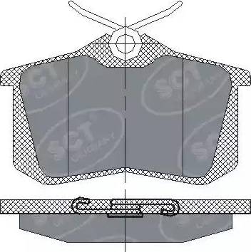 SCT-MANNOL SP 113 PR - Kit pastiglie freno, Freno a disco autozon.pro