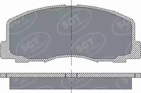 SCT-MANNOL SP 117 PR - Kit pastiglie freno, Freno a disco autozon.pro