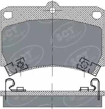 SCT-MANNOL SP 131 PR - Kit pastiglie freno, Freno a disco autozon.pro