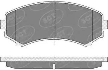 SCT-MANNOL SP 344 PR - Kit pastiglie freno, Freno a disco autozon.pro