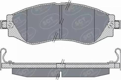 SCT-MANNOL SP 310 PR - Kit pastiglie freno, Freno a disco autozon.pro