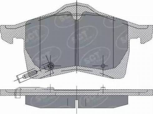 SCT-MANNOL SP 243 PR - Kit pastiglie freno, Freno a disco autozon.pro