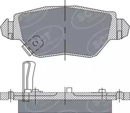 SCT-MANNOL SP 242 PR - Kit pastiglie freno, Freno a disco autozon.pro