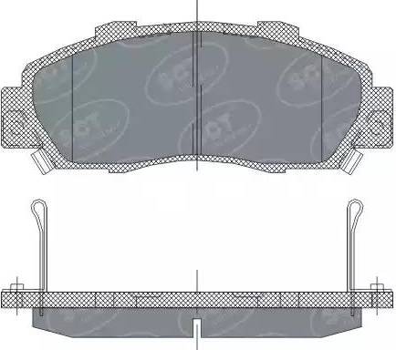 SCT-MANNOL SP 253 PR - Kit pastiglie freno, Freno a disco autozon.pro