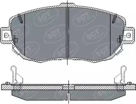 SCT-MANNOL SP 261 PR - Kit pastiglie freno, Freno a disco autozon.pro