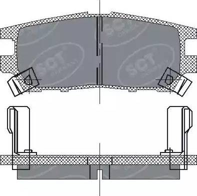 SCT-MANNOL SP 202 PR - Kit pastiglie freno, Freno a disco autozon.pro