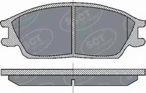 SCT-MANNOL SP 207 PR - Kit pastiglie freno, Freno a disco autozon.pro