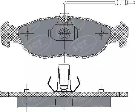 SCT-MANNOL SP 214 PR - Kit pastiglie freno, Freno a disco autozon.pro