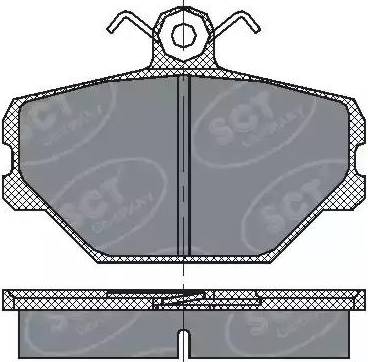 SCT-MANNOL SP 217 PR - Kit pastiglie freno, Freno a disco autozon.pro