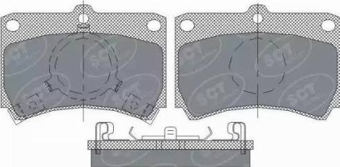 SCT-MANNOL SP 239 PR - Kit pastiglie freno, Freno a disco autozon.pro