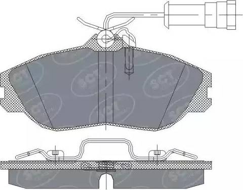 SCT-MANNOL SP 234 PR - Kit pastiglie freno, Freno a disco autozon.pro