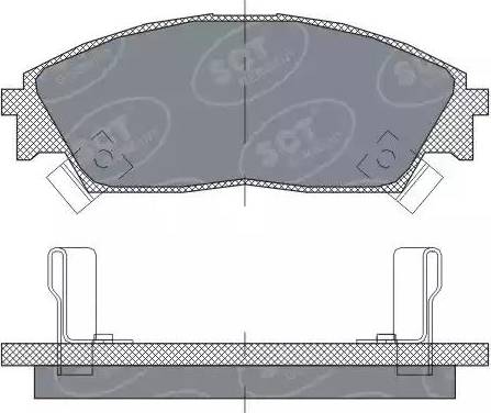 SCT-MANNOL SP 238 PR - Kit pastiglie freno, Freno a disco autozon.pro