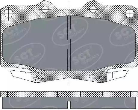 SCT-MANNOL SP 229 PR - Kit pastiglie freno, Freno a disco autozon.pro