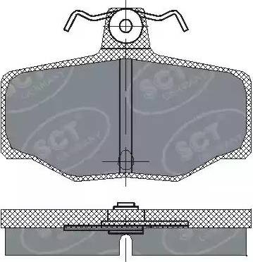 SCT-MANNOL SP 224 PR - Kit pastiglie freno, Freno a disco autozon.pro