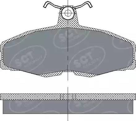 SCT-MANNOL SP 225 PR - Kit pastiglie freno, Freno a disco autozon.pro