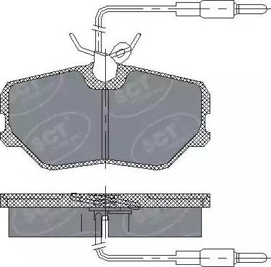 SCT-MANNOL SP 221 PR - Kit pastiglie freno, Freno a disco autozon.pro