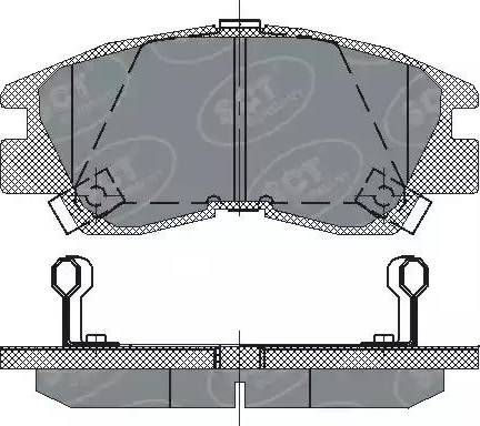 SCT-MANNOL SP 222 PR - Kit pastiglie freno, Freno a disco autozon.pro