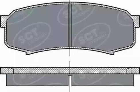 SCT-MANNOL SP 279 PR - Kit pastiglie freno, Freno a disco autozon.pro