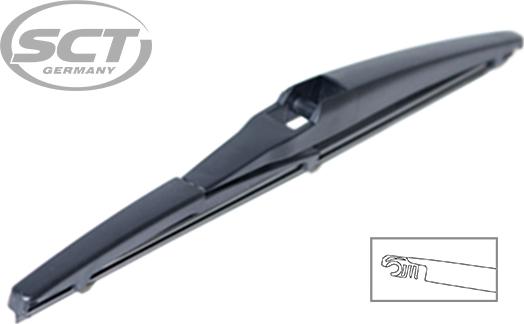 SCT-MANNOL 9489 REAR WIPER - Spazzola tergi autozon.pro