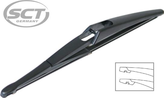 SCT-MANNOL 9484 REAR WIPER - Spazzola tergi autozon.pro