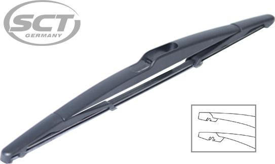 SCT-MANNOL 9485 REAR WIPER - Spazzola tergi autozon.pro