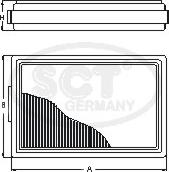 SCT-MANNOL SB 235 - Filtro aria autozon.pro