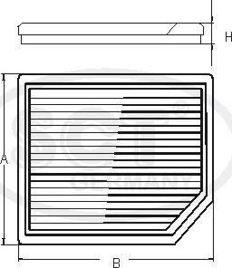 SCT-MANNOL SA 1166 - Filtro, Aria abitacolo autozon.pro