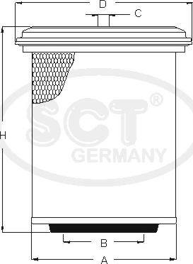 SCT-MANNOL SB 3229 - Filtro aria autozon.pro