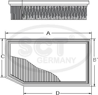 SCT-MANNOL SB 2387 - Filtro aria autozon.pro