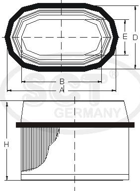 SCT-MANNOL SB 213 - Filtro aria autozon.pro