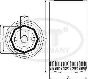 SCT-MANNOL SM 855 - Filtro olio autozon.pro