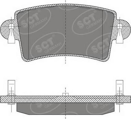 SCT-MANNOL SP 496 PR - Kit pastiglie freno, Freno a disco autozon.pro