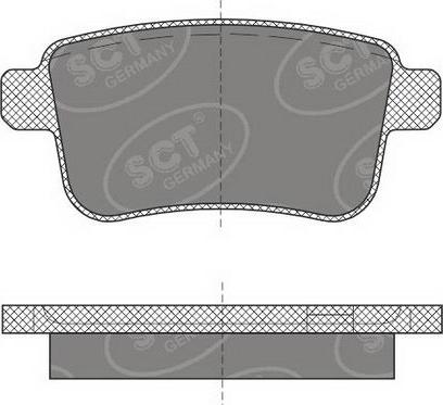 SCT-MANNOL SP 491 PR - Kit pastiglie freno, Freno a disco autozon.pro