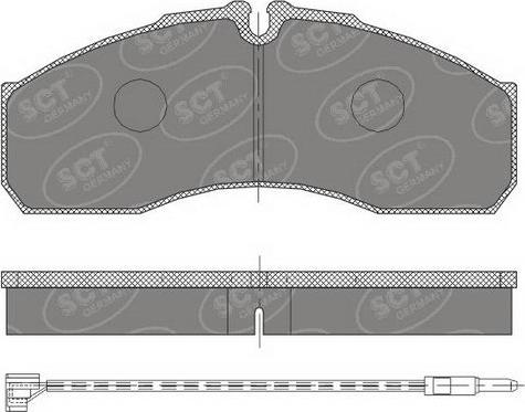 SCT-MANNOL SP 454 PR - Kit pastiglie freno, Freno a disco autozon.pro