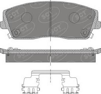 SCT-MANNOL SP 465 PR - Kit pastiglie freno, Freno a disco autozon.pro