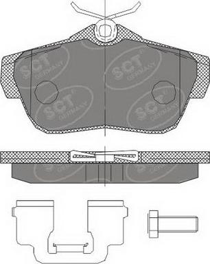 SCT-MANNOL SP 460 PR - Kit pastiglie freno, Freno a disco autozon.pro