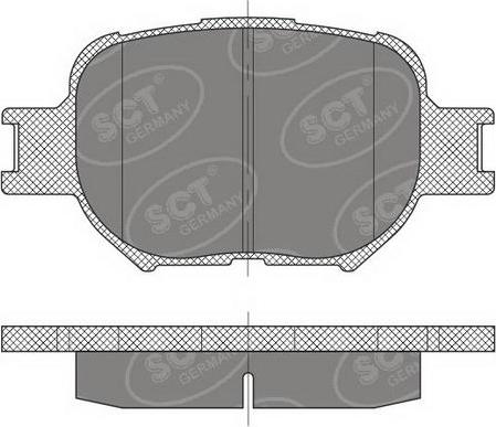 SCT-MANNOL SP 467 PR - Kit pastiglie freno, Freno a disco autozon.pro