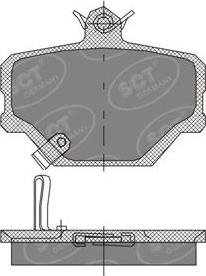 SCT-MANNOL SP 405 PR - Kit pastiglie freno, Freno a disco autozon.pro