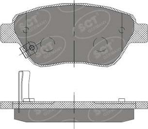 SCT-MANNOL SP 406 PR - Kit pastiglie freno, Freno a disco autozon.pro