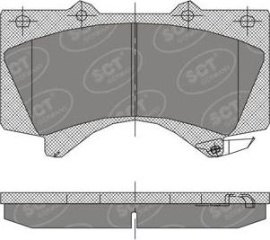 SCT-MANNOL SP400 - Kit pastiglie freno, Freno a disco autozon.pro