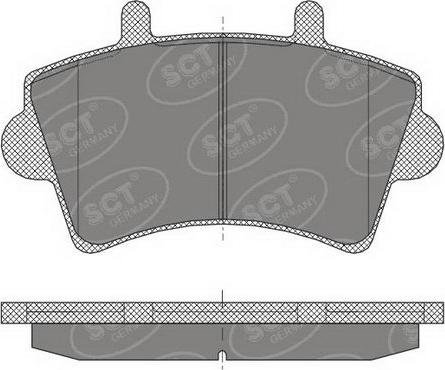 SCT-MANNOL SP 419 PR - Kit pastiglie freno, Freno a disco autozon.pro