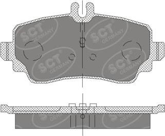 SCT-MANNOL SP 411 PR - Kit pastiglie freno, Freno a disco autozon.pro