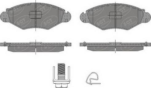 SCT-MANNOL SP 489 PR - Kit pastiglie freno, Freno a disco autozon.pro