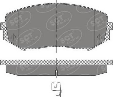 SCT-MANNOL SP 482 PR - Kit pastiglie freno, Freno a disco autozon.pro