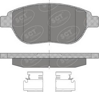 SCT-MANNOL SP 435 PR - Kit pastiglie freno, Freno a disco autozon.pro