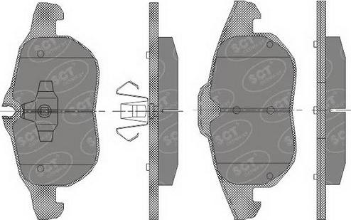 SCT-MANNOL SP 431 PR - Kit pastiglie freno, Freno a disco autozon.pro